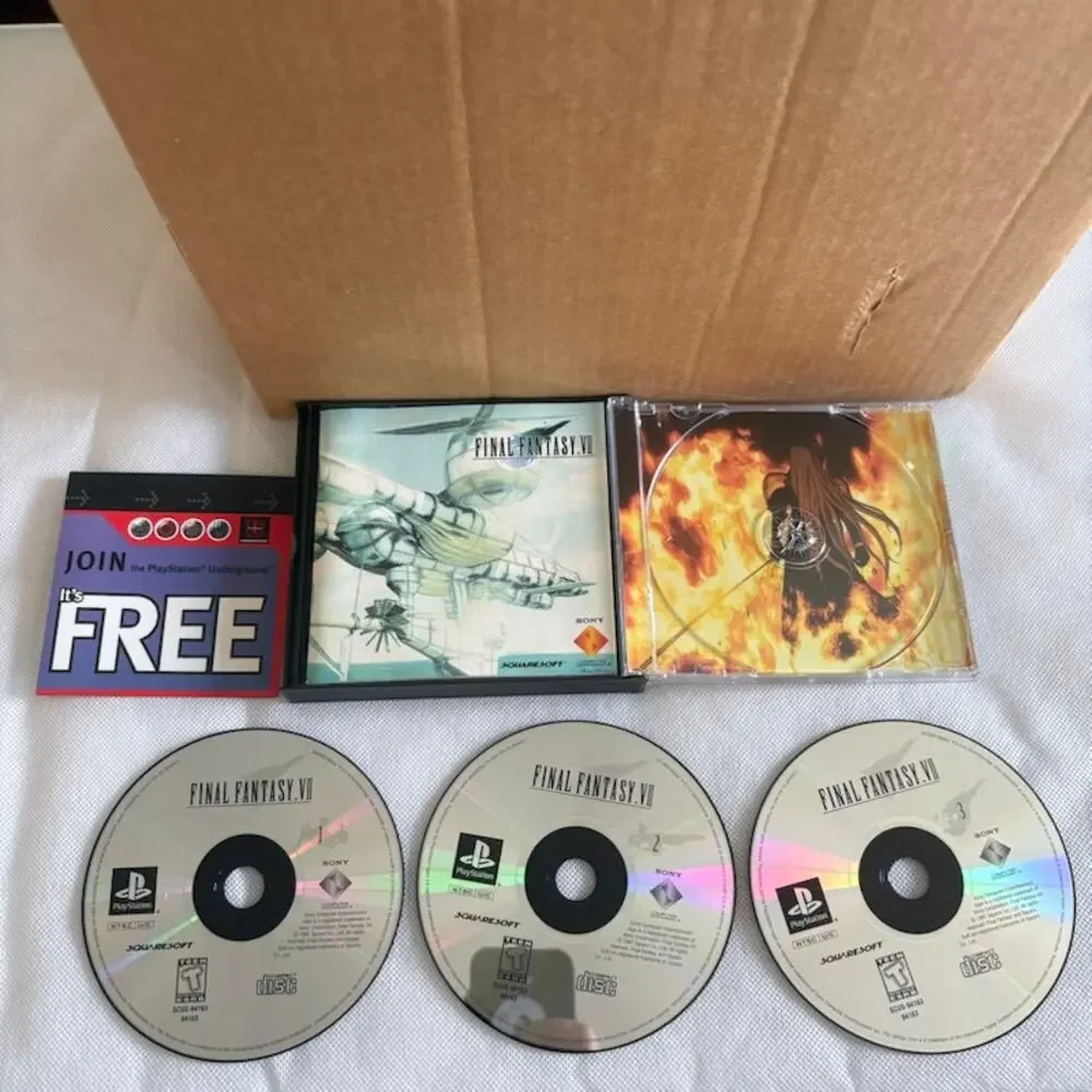 Final Fantasy VII (Sony Playstation PS1, 1997) CIB Tested Works EXC